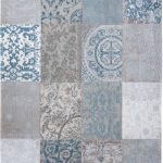 Louis De Poortere tapis, Vintage Bruges Blue 8981, Patchwork Multi design