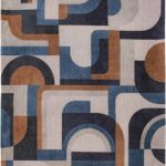 Louis De Poortere tapis, Nuance Camel Blue 9196, Module design