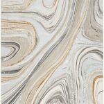 Tapis Nourison Glitz GLZ21 Grey / Gold