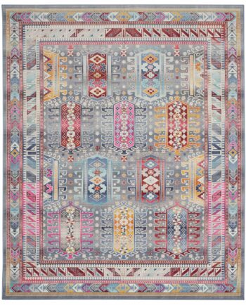 Nourison tapis Vintage Kashan VKA06 GYMTC GREY MULTICOLOR 8x10 099446811998
