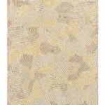 Louis De Poortere tapis, Meditation Yellow Hippy 9799, Coral design