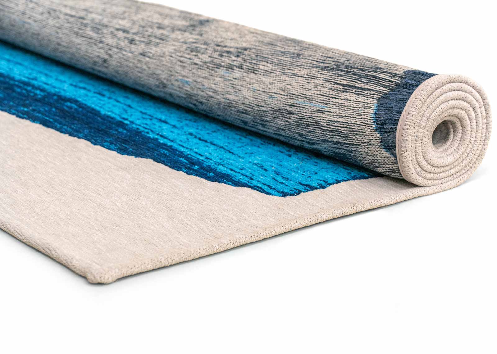 Louis De Poortere tapis Craft 2080 Brush Diva Blue roll